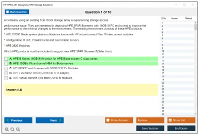 HP HPE0-J57 Designing HPE Storage Solutions Practice test exam simulator test engine exam Prep practice test questions answers Image 1