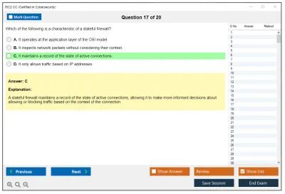 ISC2 CC Certified in Cybersecurity Practice test exam simulator test engine exam Prep practice test questions answers Image 17