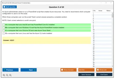 Microsoft AZ-900 Microsoft Azure Fundamentals Practice test exam simulator test engine exam Prep practice test questions answers Image 5