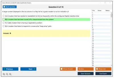 Cisco 350-021 CCIE SP Cable Qualification Exam Practice test exam simulator test engine exam Prep practice test questions answers Image 8