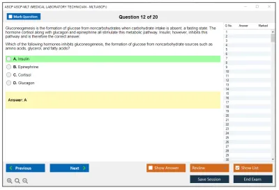 ASCP ASCP-MLT MEDICAL LABORATORY TECHNICIAN - MLT(ASCP) Practice test exam simulator test engine exam Prep practice test questions answers Image 12