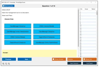 EMC DEA-41T1 Associate – PowerEdge Practice test exam simulator test engine exam Prep practice test questions answers Image 1