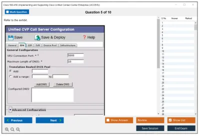 Cisco 500-450 Implementing and Supporting Cisco Unified Contact Center Enterprise (UCCEIS) Practice test exam simulator test engine exam Prep practice test questions answers Image 5