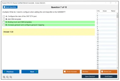 Huawei H35-210 Huawei Certified Network Associate - Access Network Practice test exam simulator test engine exam Prep practice test questions answers Image 7