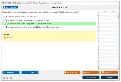 IBM C9560-656 IBM SmartCloud Control Desk V7.5 Service Request Management Implementation Practice test exam simulator test engine exam Prep practice test questions answers Image 8