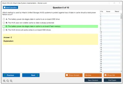 Hitachi HH0-220 Hitachi Data Systems Implementation – Modular exam Practice test exam simulator test engine exam Prep practice test questions answers Image 6