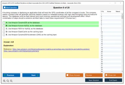 Amazon AWS AWS-Certified-Solutions-Architect-Associate-SAA-C02 AWS Certified Solutions Architect - Associate (SAA-C02) Practice test exam simulator test engine exam Prep practice test questions answers Image 6