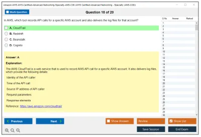 Amazon AWS AWS-Certified-Advanced-Networking-Specialty-ANS-C00 AWS Certified Advanced Networking - Specialty (ANS-C00) Practice test exam simulator test engine exam Prep practice test questions answers Image 18
