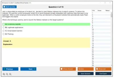 ECCouncil 312-50v11 Certified Ethical Hacker Exam (CEH v11) Practice test exam simulator test engine exam Prep practice test questions answers Image 4