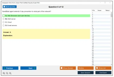 Checkpoint 156-315.81 Check Point Certified Security Expert R81.20 Practice test exam simulator test engine exam Prep practice test questions answers Image 6