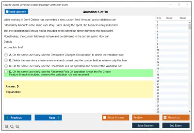 Copado Copado-Developer Copado Developer Certification Exam Practice test exam simulator test engine exam Prep practice test questions answers Image 6