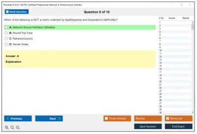 Riverbed 810-01 RCPE Certified Professional Network & Infrastructure Visibility Practice test exam simulator test engine exam Prep practice test questions answers Image 8