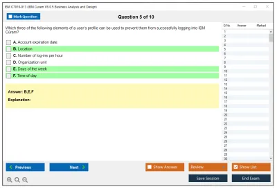 IBM C7010-013 IBM Curam V6.0.5 Business Analysis and Design Practice test exam simulator test engine exam Prep practice test questions answers Image 5