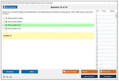 Palo Alto Networks PCNSC Palo Alto Networks Certified Network Security Consultant Practice test exam simulator test engine exam Prep practice test questions answers Image 10