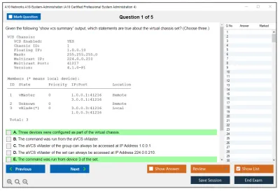 A10 Networks A10-System-Administration A10 Certified Professional System Administration 4 Practice test exam simulator test engine exam Prep practice test questions answers Image 1