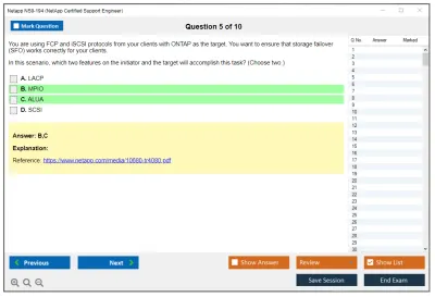 Netapp NS0-194 NetApp Certified Support Engineer (NCSE) Practice test exam simulator test engine exam Prep practice test questions answers Image 5