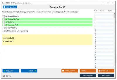 Cisco 700-501 SMB Specialization for Engineers Practice test exam simulator test engine exam Prep practice test questions answers Image 2