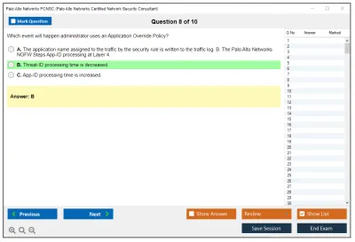 Palo Alto Networks PCNSC Palo Alto Networks Certified Network Security Consultant Practice test exam simulator test engine exam Prep practice test questions answers Image 8