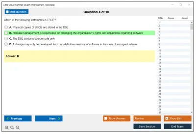 ASQ CQIA Certified Quality Improvement Associate Practice test exam simulator test engine exam Prep practice test questions answers Image 4