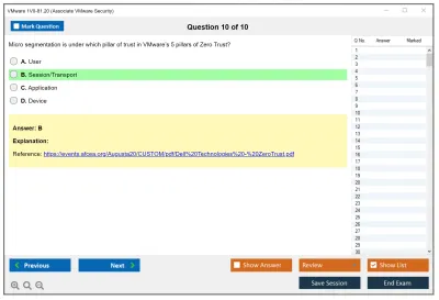 VMware 1V0-81.20 Associate VMware Security Practice test exam simulator test engine exam Prep practice test questions answers Image 10