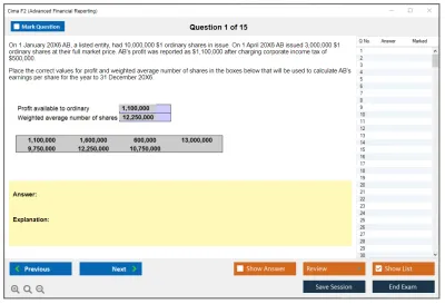 Cima F2 F2 - Advanced Financial Reporting Practice test exam simulator test engine exam Prep practice test questions answers Image 1