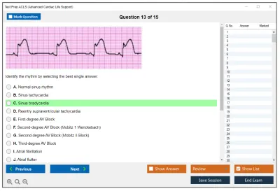 Test Prep ACLS Advanced Cardiac Life Support Practice test exam simulator test engine exam Prep practice test questions answers Image 13