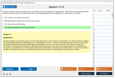 CompTIA PK0-005 CompTIA Project+ Certification (2025) Practice test exam simulator test engine exam Prep practice test questions answers Image 7