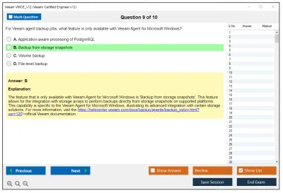 Veeam VMCE_v12 Veeam Certified Engineer v12 Practice test exam simulator test engine exam Prep practice test questions answers Image 9