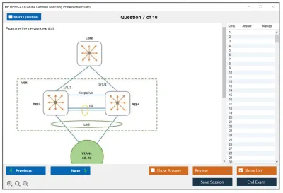 HP HPE6-A73 Aruba Certified Switching Professional Exam Practice test exam simulator test engine exam Prep practice test questions answers Image 7