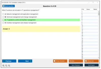 Exin EX0-001 ITIL Foundation (syllabus 2011) Practice test exam simulator test engine exam Prep practice test questions answers Image 9