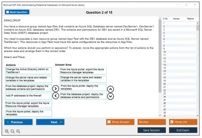 Microsoft DP-300 Administering Relational Databases on Microsoft Azure Practice test exam simulator test engine exam Prep practice test questions answers Image 2