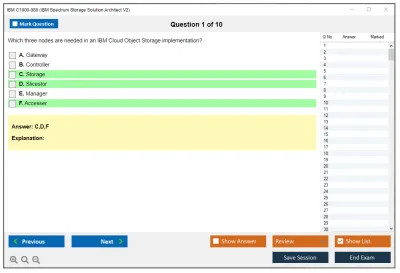 IBM C1000-088 IBM Spectrum Storage Solution Architect V2 Practice test exam simulator test engine exam Prep practice test questions answers Image 1