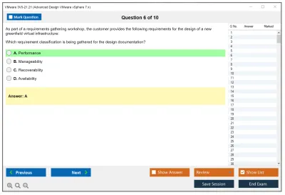VMware 3V0-21.21 Advanced Design VMware vSphere 7.x Practice test exam simulator test engine exam Prep practice test questions answers Image 6