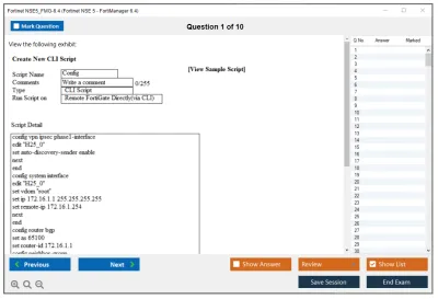 Fortinet NSE5_FMG-6.4 Fortinet NSE 5 - FortiManager 6.4 Practice test exam simulator test engine exam Prep practice test questions answers Image 1