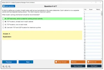 Adobe AD0-E101 Adobe Experience Manager Forms Architect Practice test exam simulator test engine exam Prep practice test questions answers Image 6