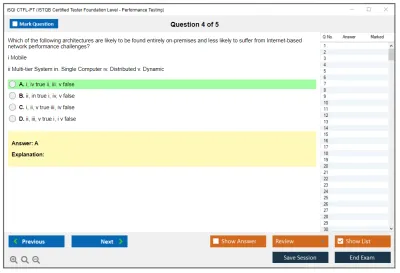 iSQI CTFL-PT ISTQB Certified Tester Foundation Level-Performance Testing Practice test exam simulator test engine exam Prep practice test questions answers Image 4