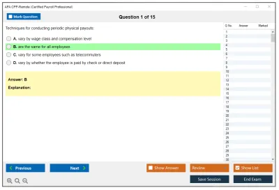 APA CPP-Remote Certified Payroll Professional Practice test exam simulator test engine exam Prep practice test questions answers Image 1