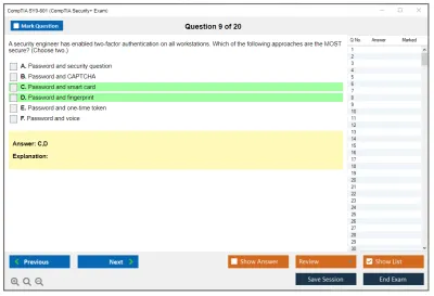 CompTIA SY0-601 CompTIA Security+ Exam 2023 Practice test exam simulator test engine exam Prep practice test questions answers Image 9