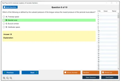 Test Prep AACD American Academy of Cosmetic Dentistry Practice test exam simulator test engine exam Prep practice test questions answers Image 8