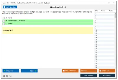 Huawei H13-711 HCNA-Big Data (Huawei Certified Network Associate-Big Data) Practice test exam simulator test engine exam Prep practice test questions answers Image 3