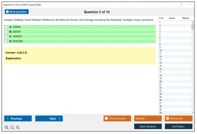 Huawei H13-523 HCNP-Cloud-FCDS Practice test exam simulator test engine exam Prep practice test questions answers Image 3