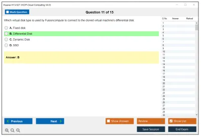 Huawei H13-527 HCIP-Cloud Computing V4.0 Practice test exam simulator test engine exam Prep practice test questions answers Image 11