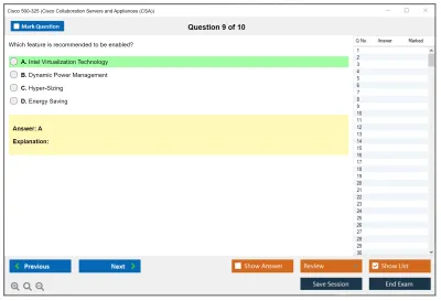 Cisco 500-325 Cisco Collaboration Servers and Appliances (CSA) Practice test exam simulator test engine exam Prep practice test questions answers Image 9