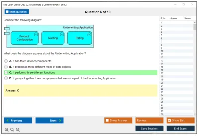 The Open Group OG0-023 ArchiMate 2 Combined Part 1 and 2 Examination Practice test exam simulator test engine exam Prep practice test questions answers Image 6