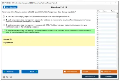 IBM P2090-054 IBM Information Management DB2 10 pureScale Technical Mastery Test v3 Practice test exam simulator test engine exam Prep practice test questions answers Image 2