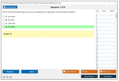 Trend Micro Deep-Security-Professional Trend Micro Certified Professional for Deep Security Exam Practice test exam simulator test engine exam Prep practice test questions answers Image 7