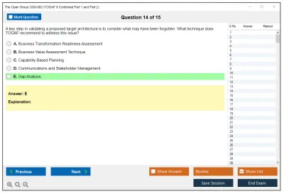 The Open Group OG0-093 TOGAF 9.2 Combined Part 1 and Part 2 Practice test exam simulator test engine exam Prep practice test questions answers Image 14