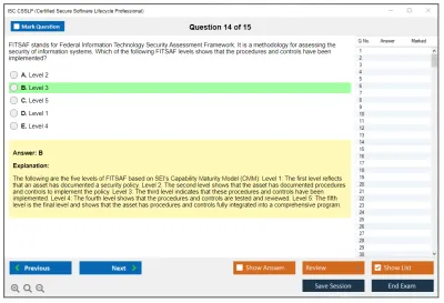 ISC2 CSSLP Certified Secure Software Lifecycle Professional Practice test exam simulator test engine exam Prep practice test questions answers Image 14
