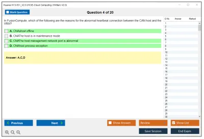 Huawei H13-531_V2.0 HCIE-Cloud Computing (Written) V2.0 Practice test exam simulator test engine exam Prep practice test questions answers Image 4