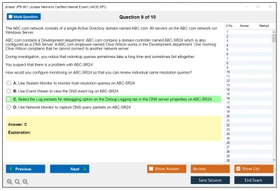 Juniper JPR-961 Juniper Networks Certified Internet Expert (JNCIE-SP) Practice test exam simulator test engine exam Prep practice test questions answers Image 9